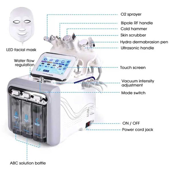 دستگاه هیدروفیشیال 7 کاره لیز