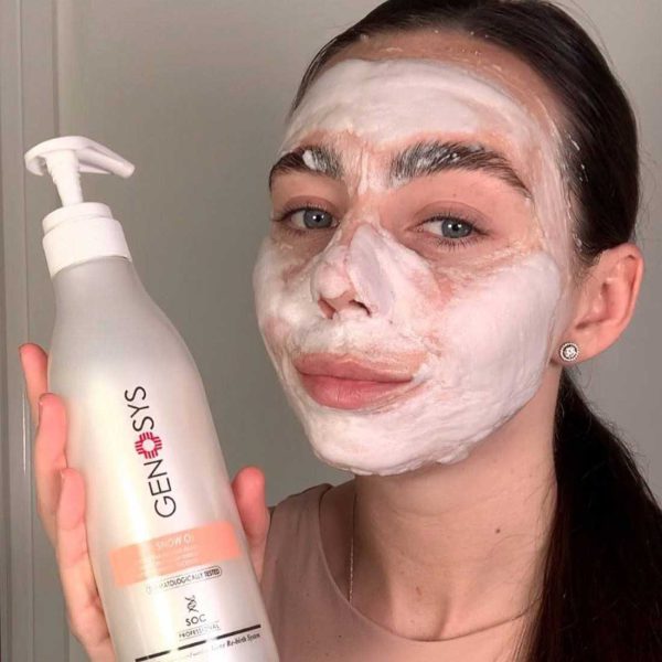 ژل پاک کننده صورت ژنوسیس مدل Snow O2