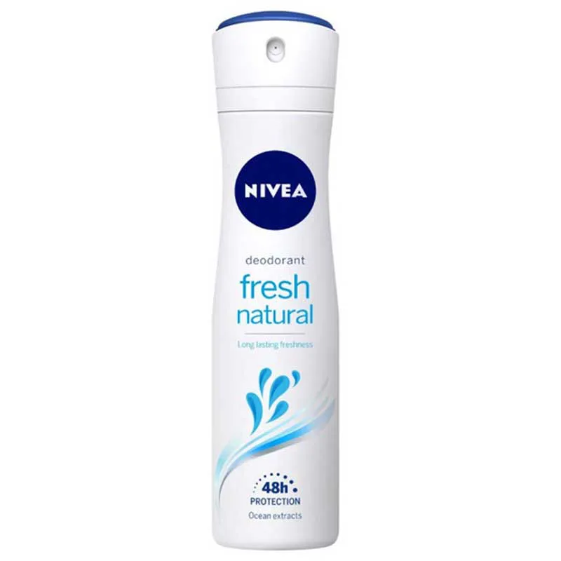Nivea-Fresh-Natural-Anti-Perspirant-Spray-For-Women-150ml اسپری ضد تعریق زنانه فریش نچرال نیوا