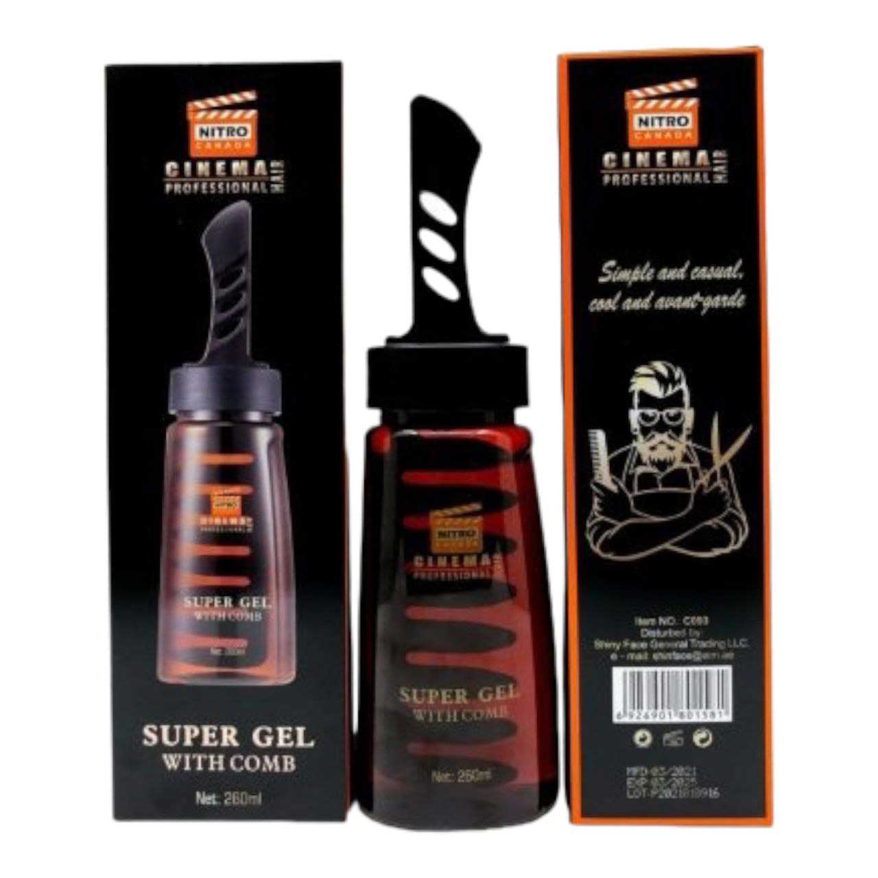 Super-Combed-NITRO-Hair-Gel-260-gr سوپر ژل مو شانه دار نیترو