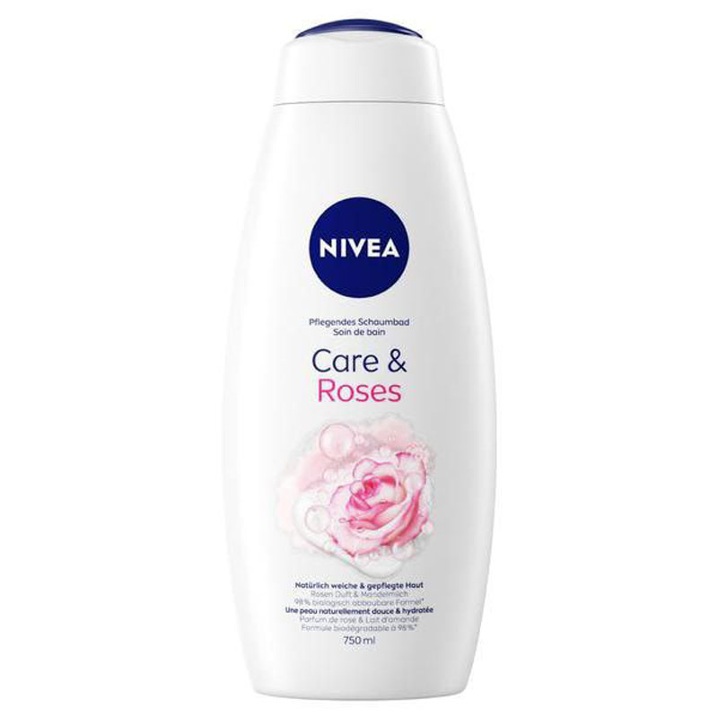 Nivea-body-shampoo-Care-&-Roses-model-750-ml شامپو بدن کر اند رز نیوآ