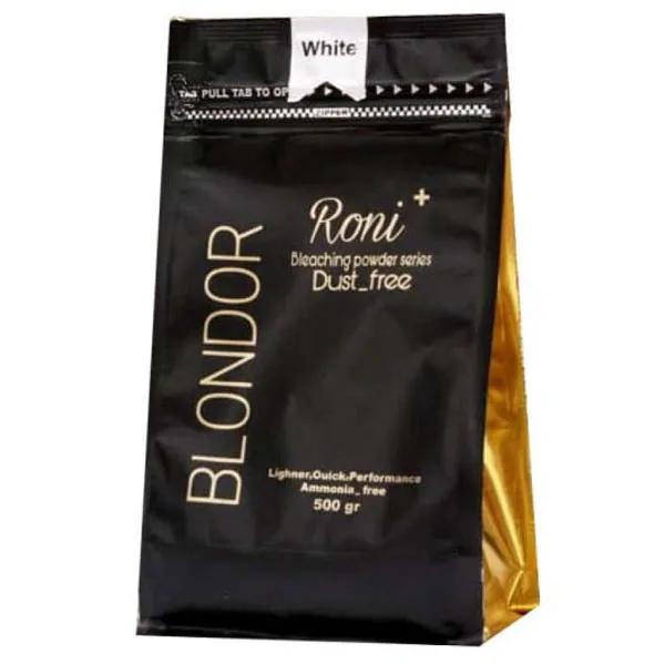 Roni-Plus-white-bleaching-powder پودر دکلره سفید رونی پلاس 500 گرم