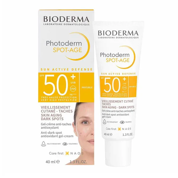 Bioderma-Photoderm-Spot-Age-SPF50-+-40ml ضد آفتاب و ضدلک بایودرما فتودرم اسپات ایج