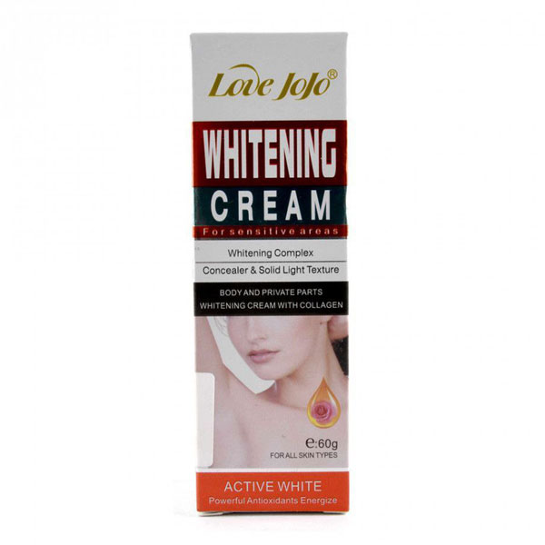 کرم سفیدکننده نواحی حساس و تیره بدن لاوجوجو