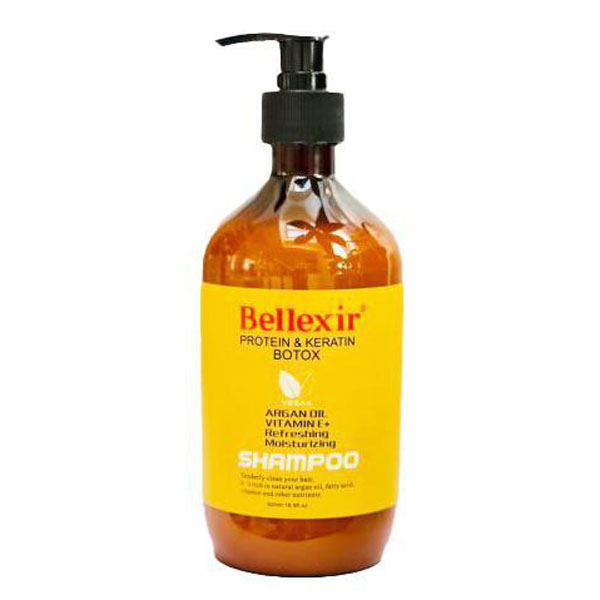 شامپو بدون سولفات بلکسیر Bellexir حاوی روغن آرگان ،پروتئین،کراتین و بوتاکس