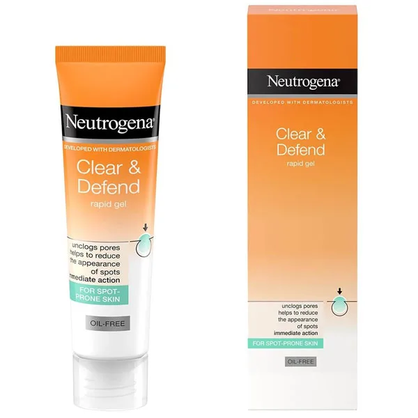 Neutrogena-Clear-&-Defend-Rapid-Clear-gel-15-ml ژل ضد جوش فوری نوتروژینا