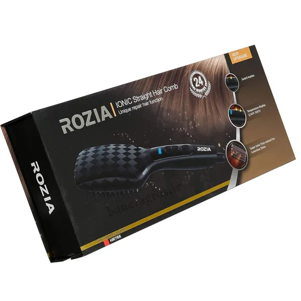 Rozia-HR-766-IONIC-Straight-Hair-Comb برس حرارتی روزیا مدل 766