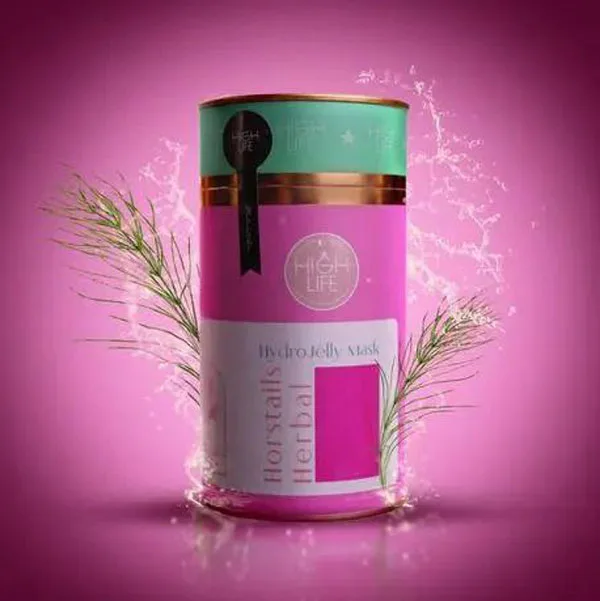 High-life-HydroJelly-Horstails-Herbal-Mask-300gr خرید و قیمت ماسک هیدروژلی عصاره گیاه دم اسب هایلایف