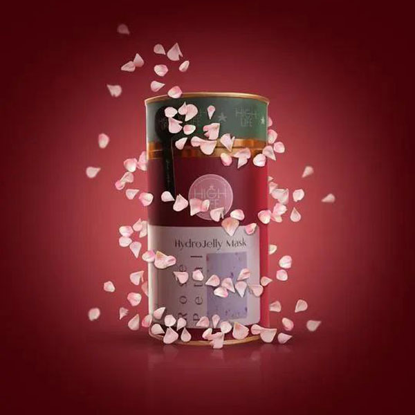 ماسک صورت هایلایف مدل هیدروژلی گلبرگ گل رز