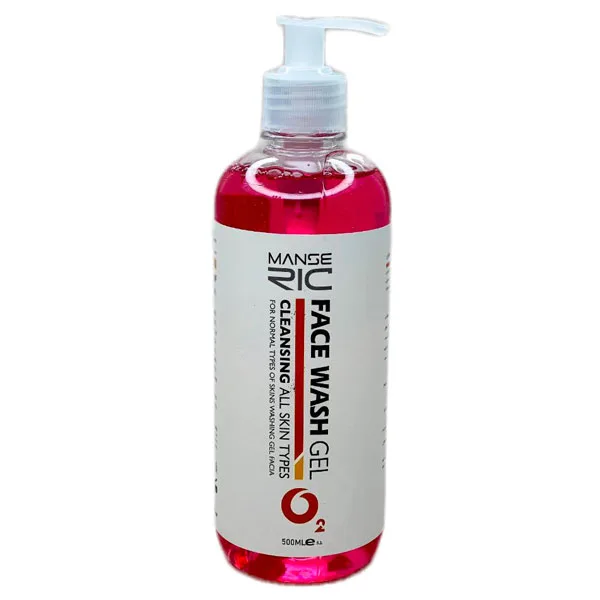 Manseric-face-wash-gel-for-all-skin-types-500-m ژل شستشوی صورت مناسب انواع پوست مانسریک