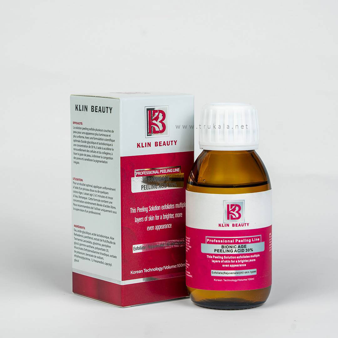 klin-beauty-bionic-age-peeling-acid-30-vol-100ml لایه بردار بیونیک اسید 30% کلین بیوتی