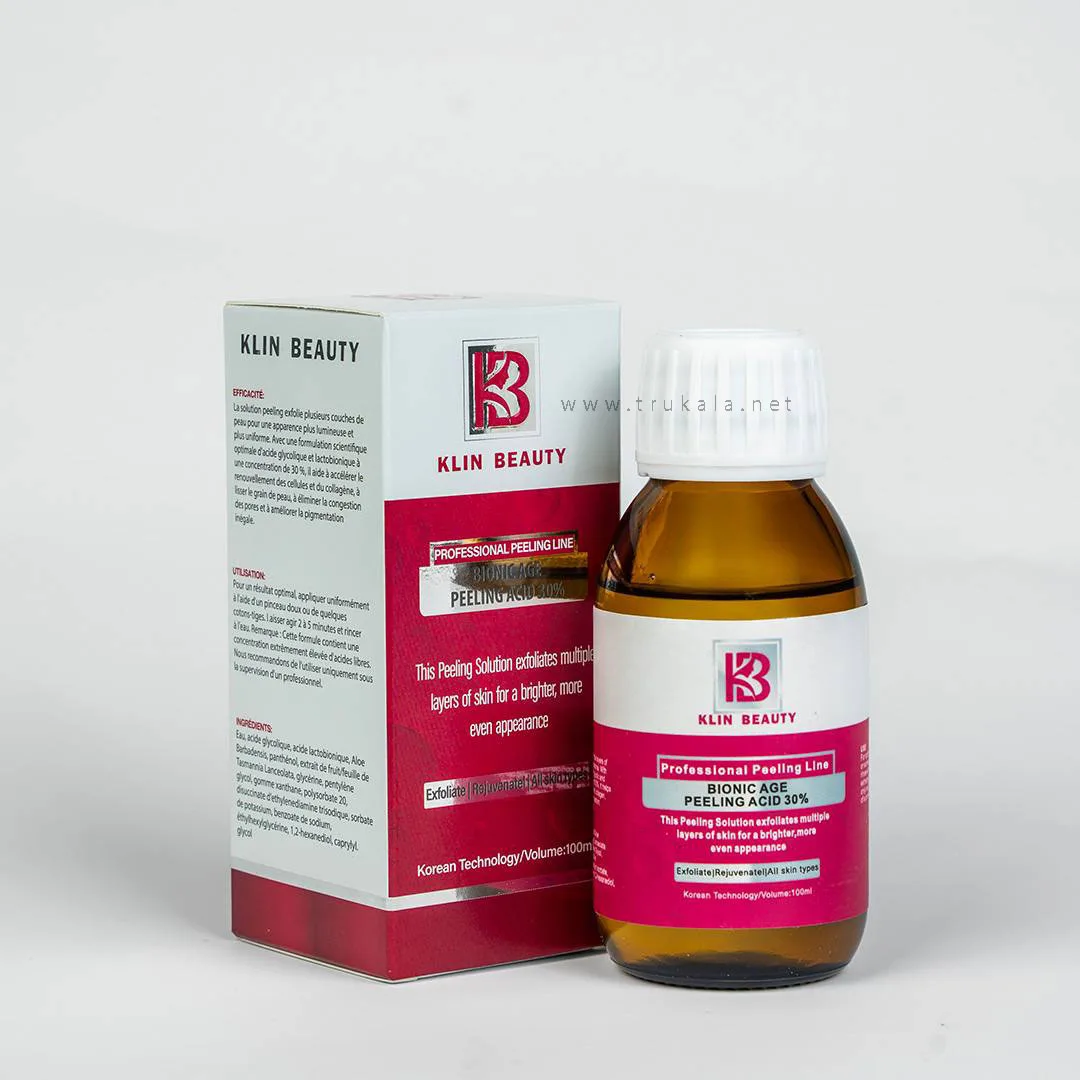 klin-beauty-bionic-age-peeling-acid-30-vol-100ml لایه بردار بیونیک اسید 30% کلین بیوتی