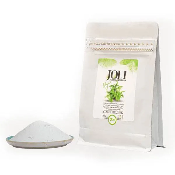 JOBI-green-algae-hydrogel-powder-mask-250g خرید و قیمت ماسک هیدروژلی عصاره جلبک برند جوبی