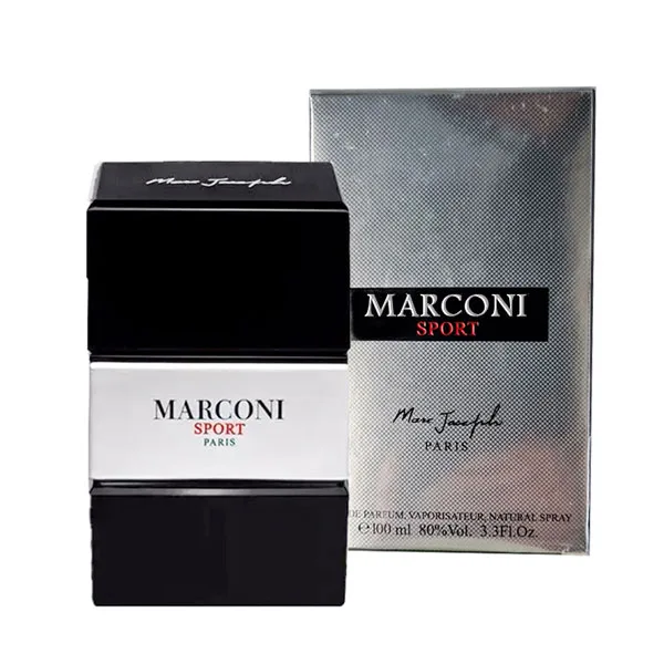 MARCONI-SPORT-Marc-Joseph-PARIS-100m ادوپرفیوم مردانه مارک جوزف مدل مارکونی SPORT