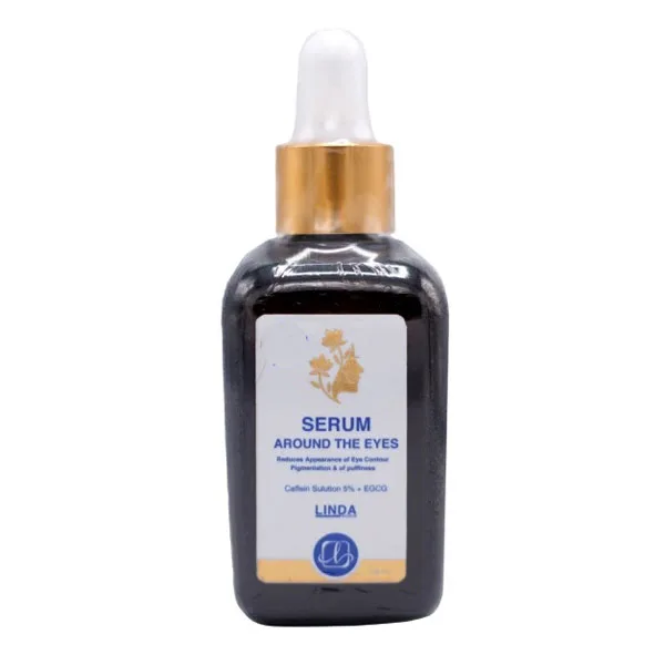 LINDA-SERUM-AROUND-THE-EYES-Cafe-Sution-5%-EGCO-50ml سرم دورچشم کافئین لیندا برند LINDA