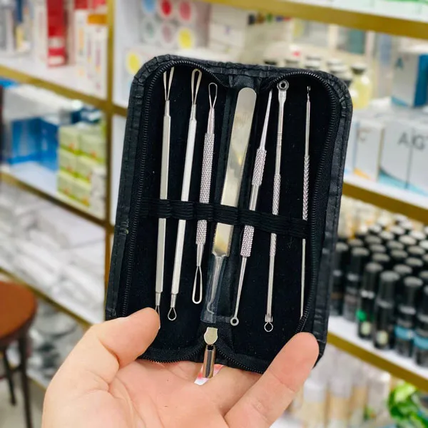 seven-piece-comedon-set-1 ست میل کومدون 7 تکه کیف چرمی