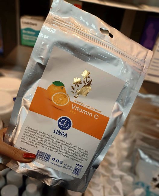 ماسک گچی برند لیندا LINDA ویتامین سی