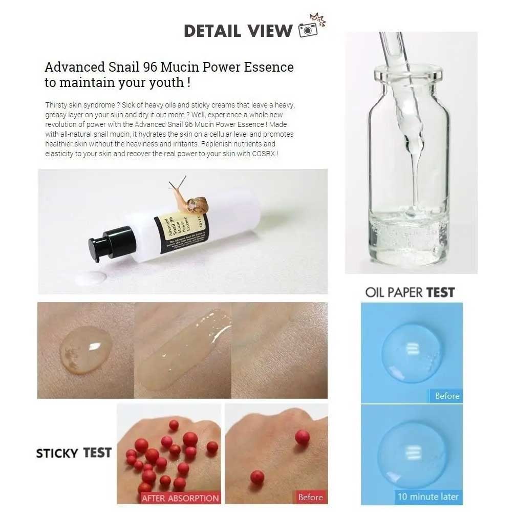 اسنس موسین حلزون کوزارکس