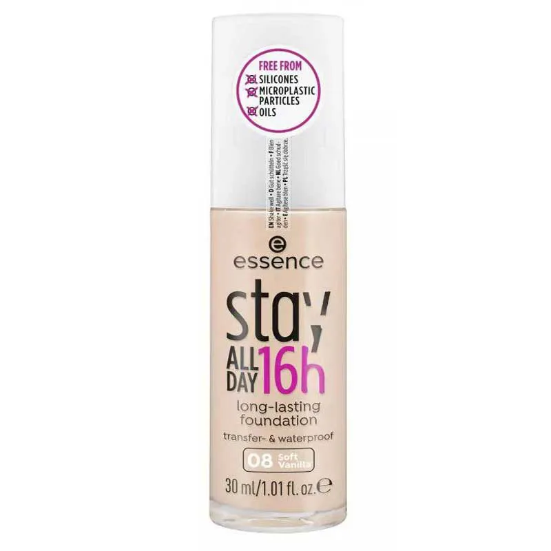 Essence Stay All Day 16H Long Lasting Make Up0000 کرم پودر 16 ساعته اسنس