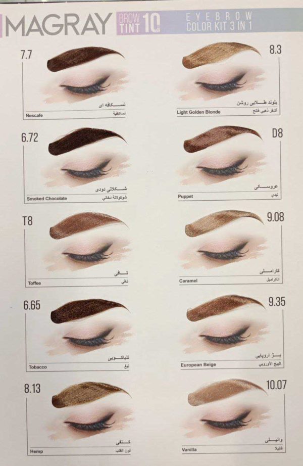 کیت رنگ ابرو ماگرای پالت دوم