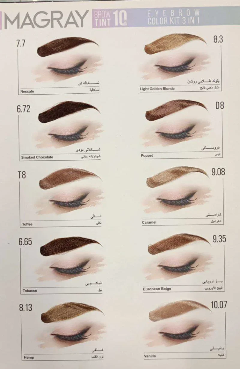 کیت رنگ ابرو ماگرای پالت دوم