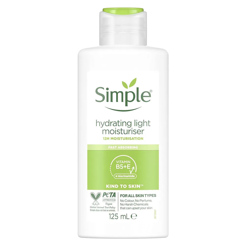 Simple-Moisturiser-Hydrating-Light-125-ml کرم آبرسان لایت سیمپل