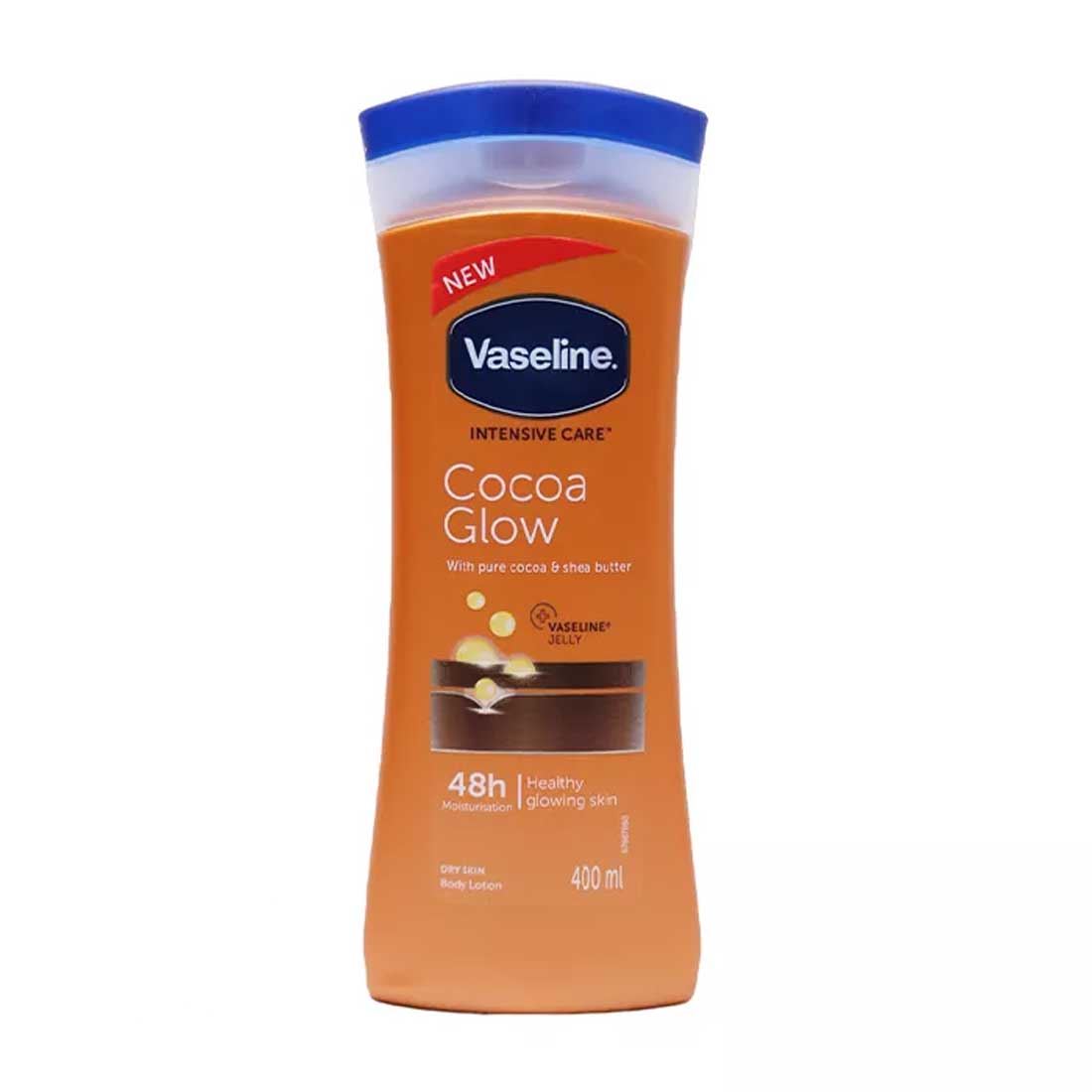 vaseline-intensive-care-cocoa-glow-body-lotion-400-ml لوسیون بدن کاکائویی وازلین