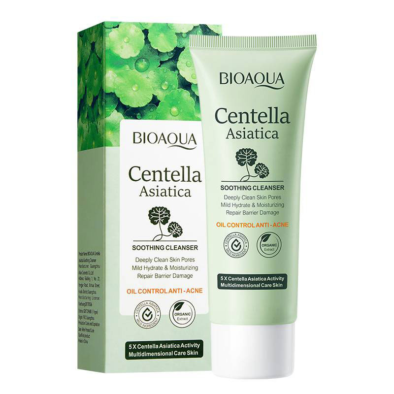 BIOAQUA-Centella-Asiatica-Soothing-Cleanser-3 فوم شست و شوی سنتلای آسیاتیکا بیواکوا