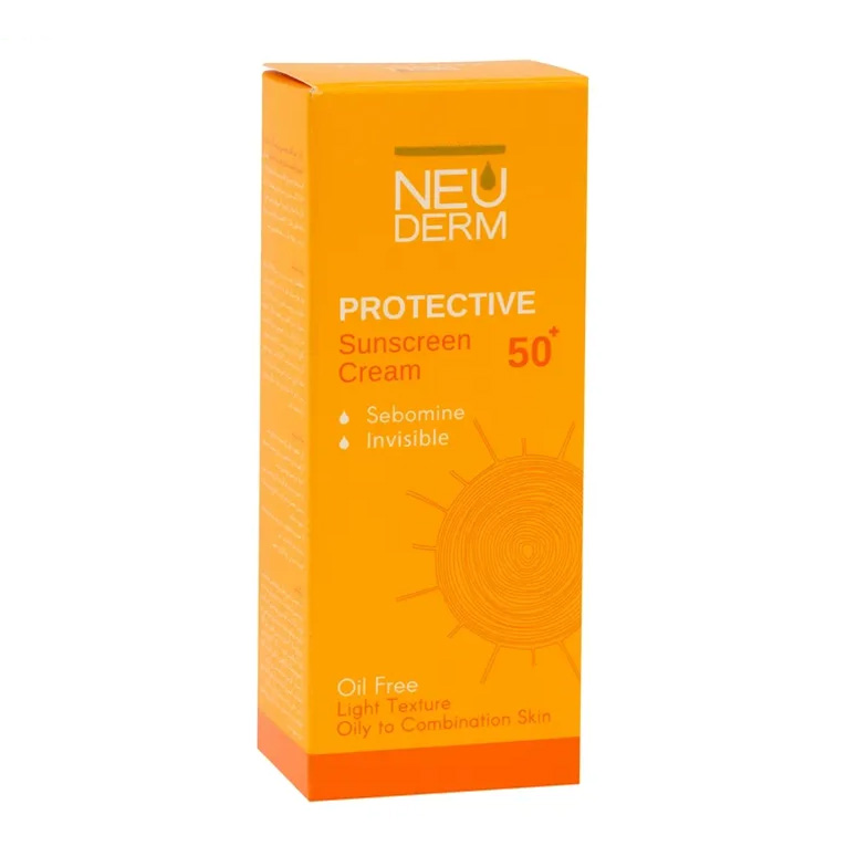 Neuderm-Sunscreen-Cream-With-SPF50+-50ml--Colorless کرم ضد آفتاب نئودرم فاقد چربی بی رنگ