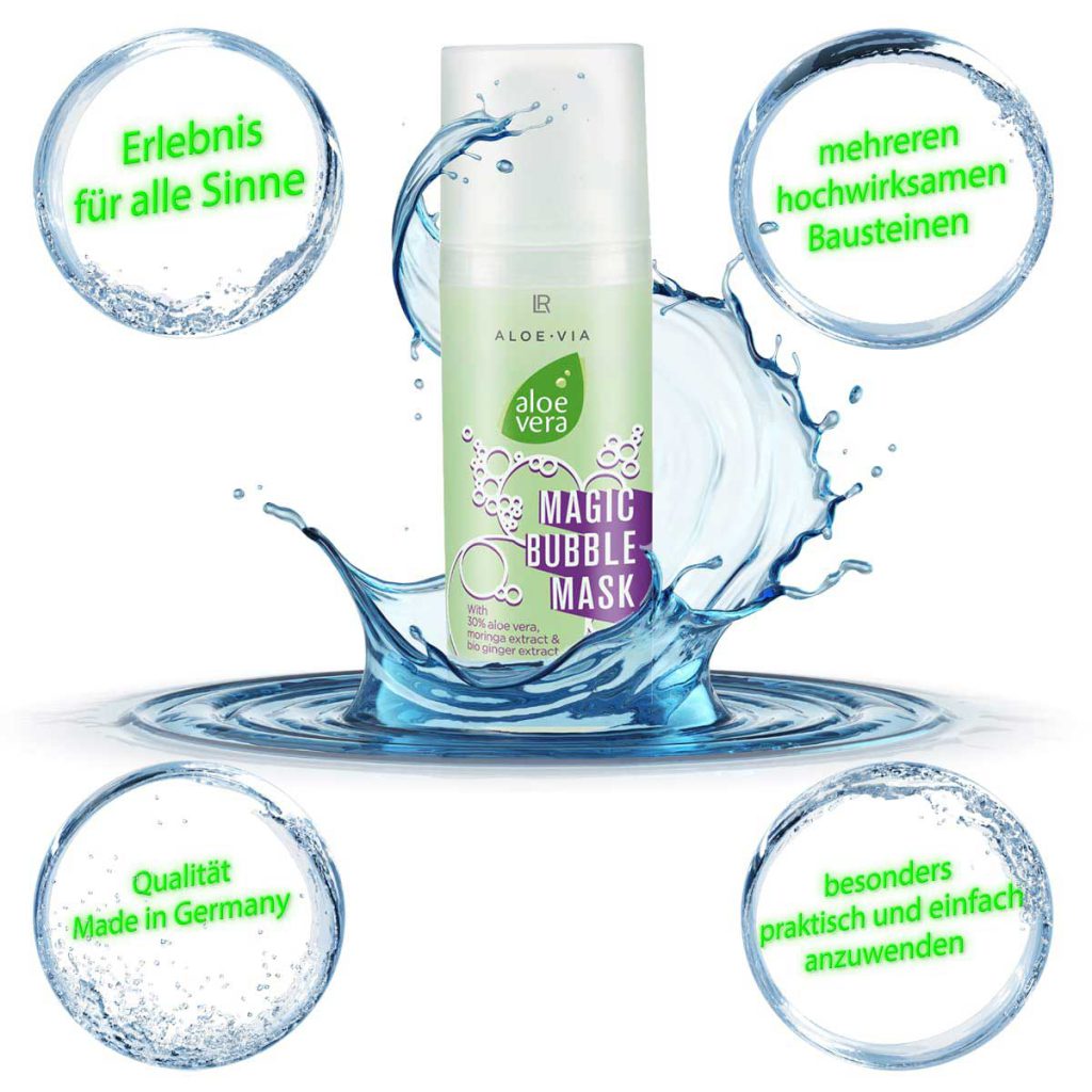 ماسک جادویی حباب آلوئه‌ورا برند LR