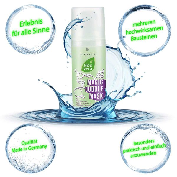 ماسک جادویی حباب آلوئه‌ورا برند LR