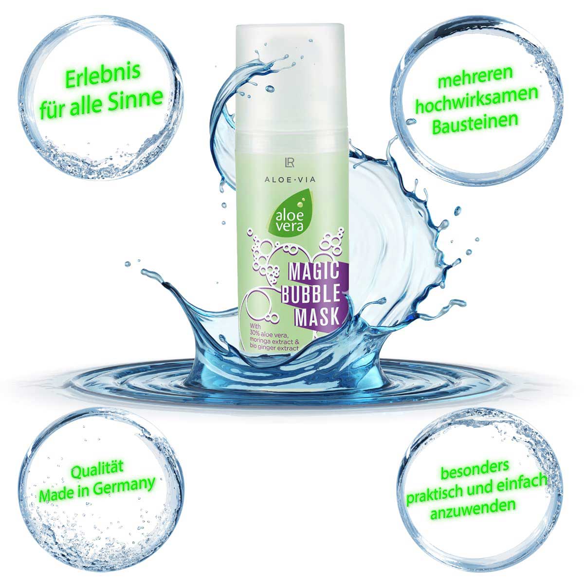 ماسک جادویی حباب آلوئهورا برند LR