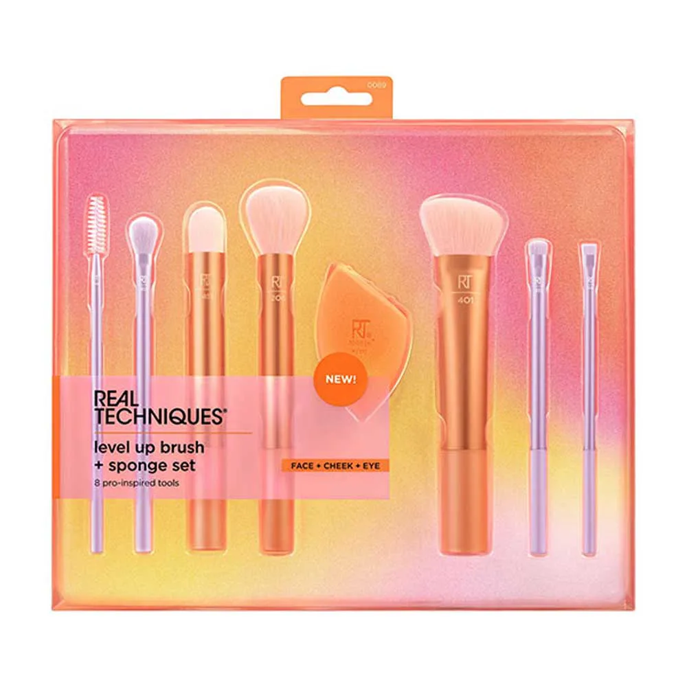 Realtechniques-Level-Up-Brush-Spomge-Set-8pro-2 خرید ست براش 7 عددی ریل تکنیک