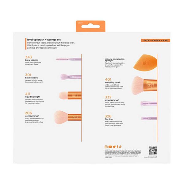 ست براش 7 عددی ریل تکنیک همراه پد