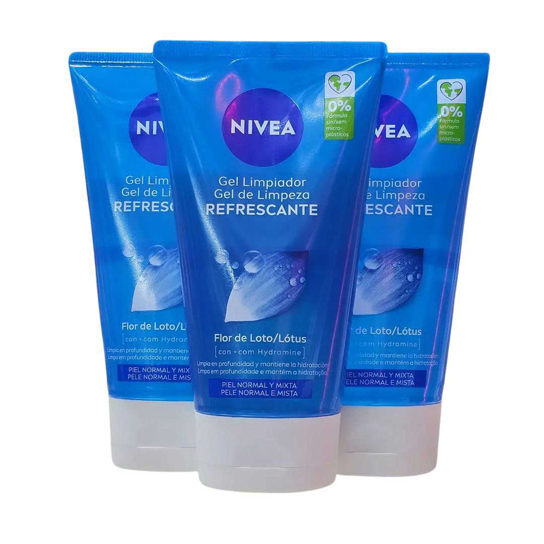 nivea-german-cleansing-gel-model-erfrischendes-waschgel-refreshing-150-ml-0 ژل شست و شو صورت نیوا 150 میل