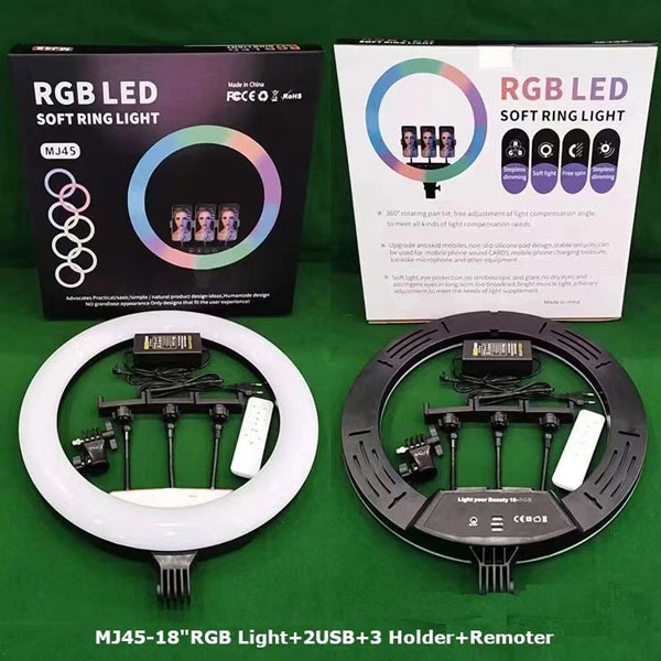 رینگ لایت مدل MJ45-RGB