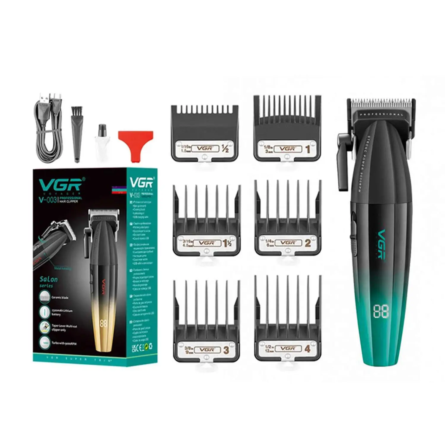 VGR-003-Hair-and-Beard-TrimmerA ماشین اصلاح وی جی آر مدل V-003