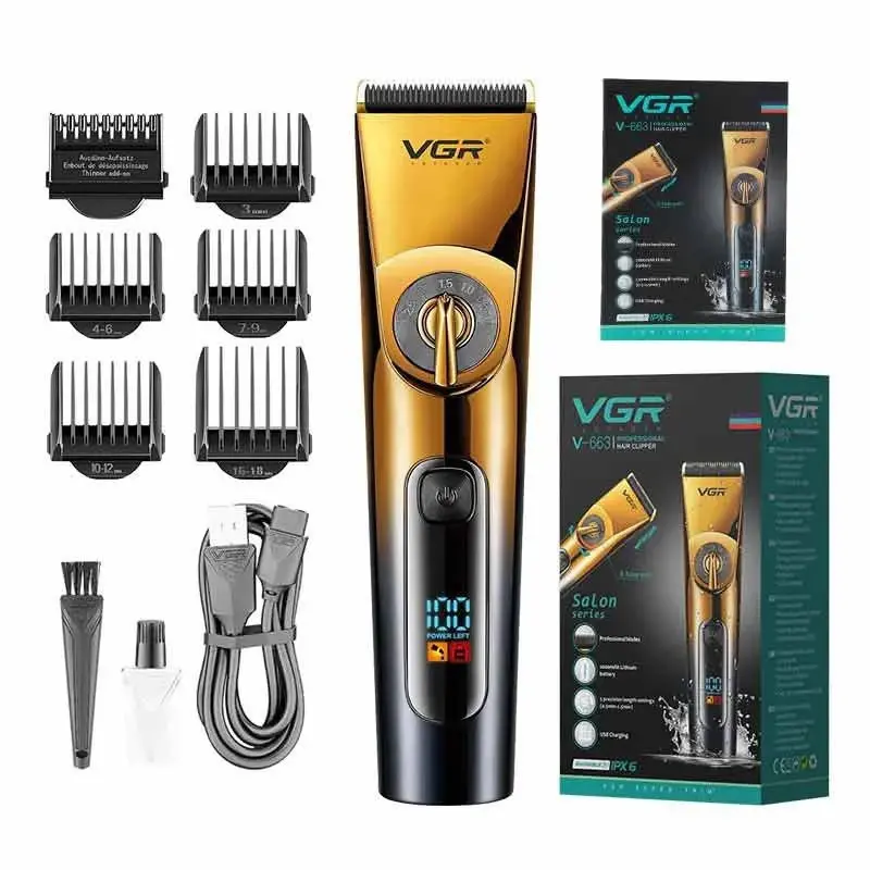 VGR-hair-and-beard-trimmer-model-V-663-F خرید و قیمت خط زن وی جی ار 663