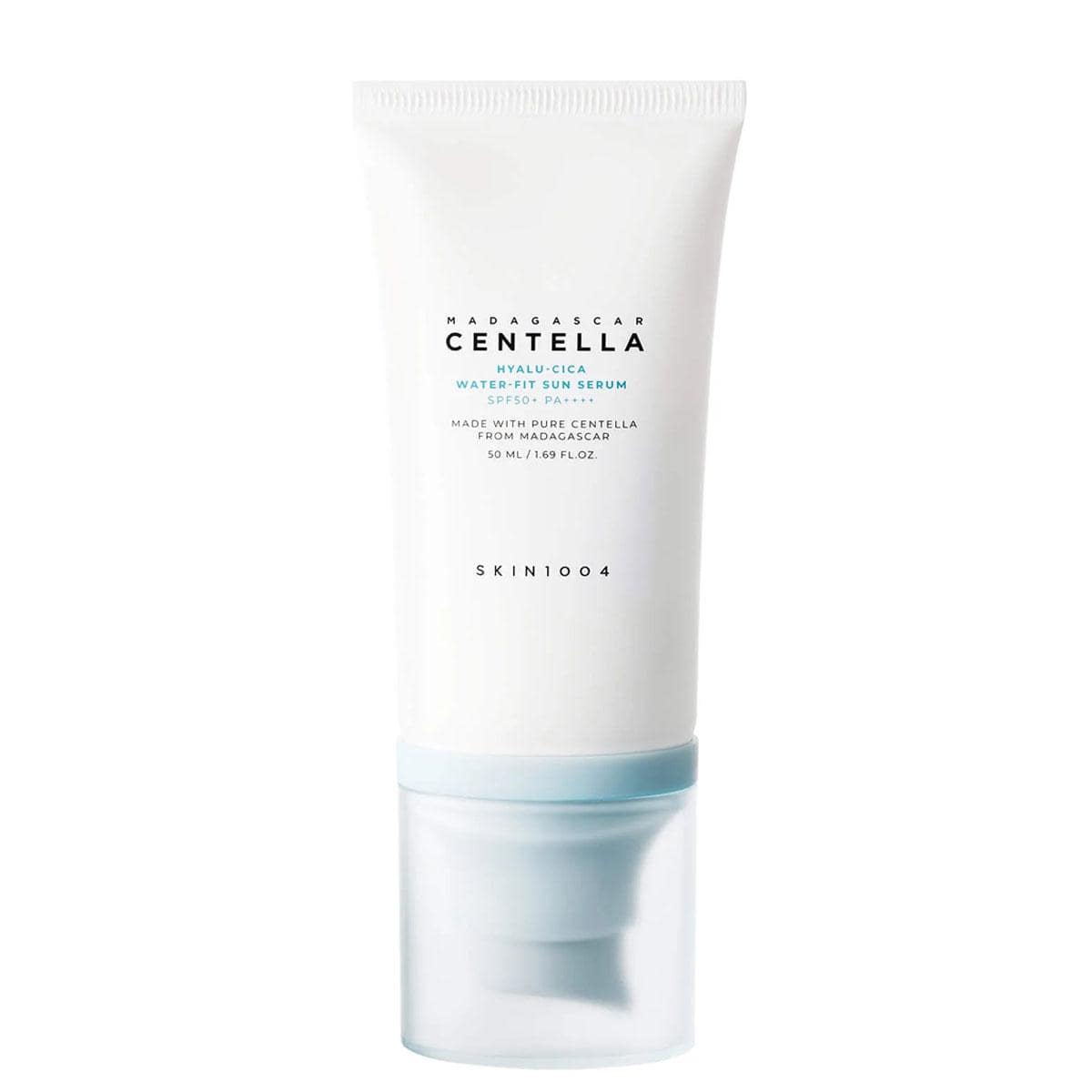 centella-hyalu-cica-water-fit-sun-serum-madagascar001 سرم ضد آفتاب هیالوسیکا سنتلا مدل ماداگاسکار اسکین 50 میل - Image 1