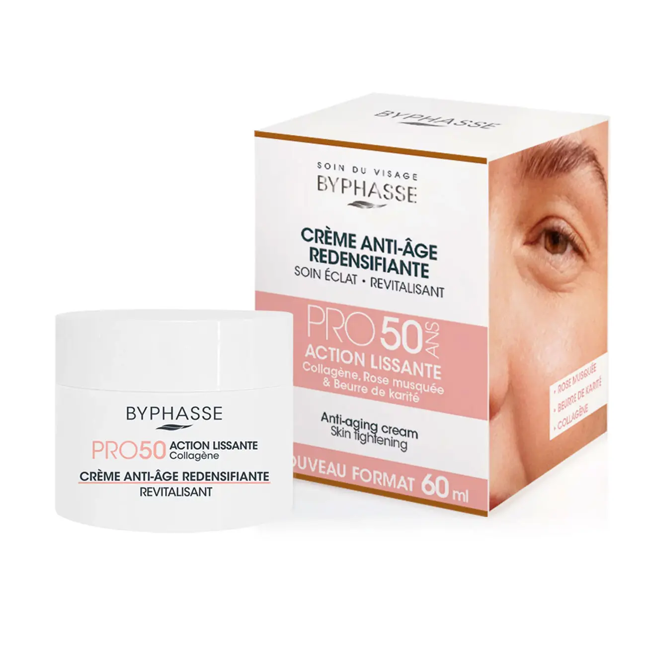 Byphasse-Anti-Aging-Cream-Skin-tightening-60-ML کرم ضد چروک بایفاس