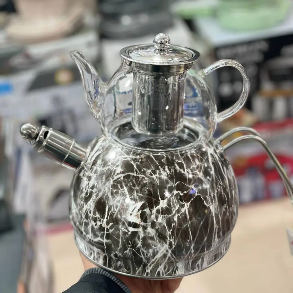 Whistling-stone-design-gas-kettle کتری روگازی طرح سنگ