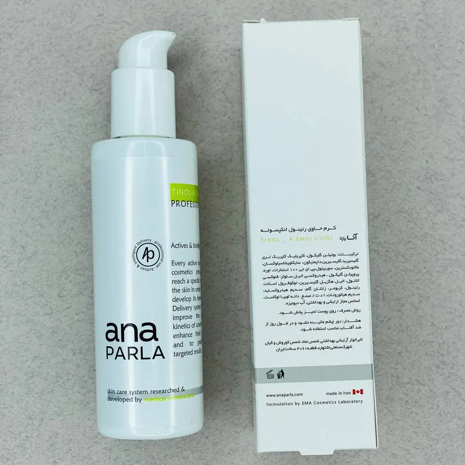 کرم تینول آ و هیالورونیک اسید آناپارلا