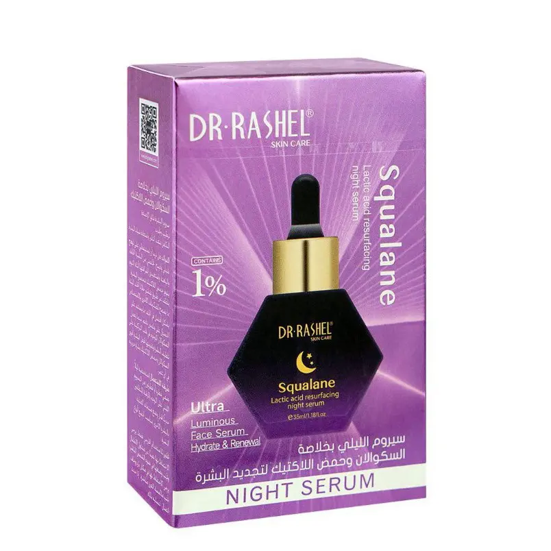 Dr-Rashel-Squalane-Lactic-Acid-Resurfacing-Night-Serum-1% سرم شب لایه بردار لاکتیک اسید دکتر راشل