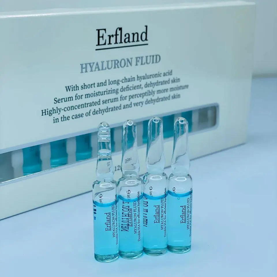 erfland-hyaluron-fluid00 پک ویال آبرسان ارفلند 12 عددی - Image 1