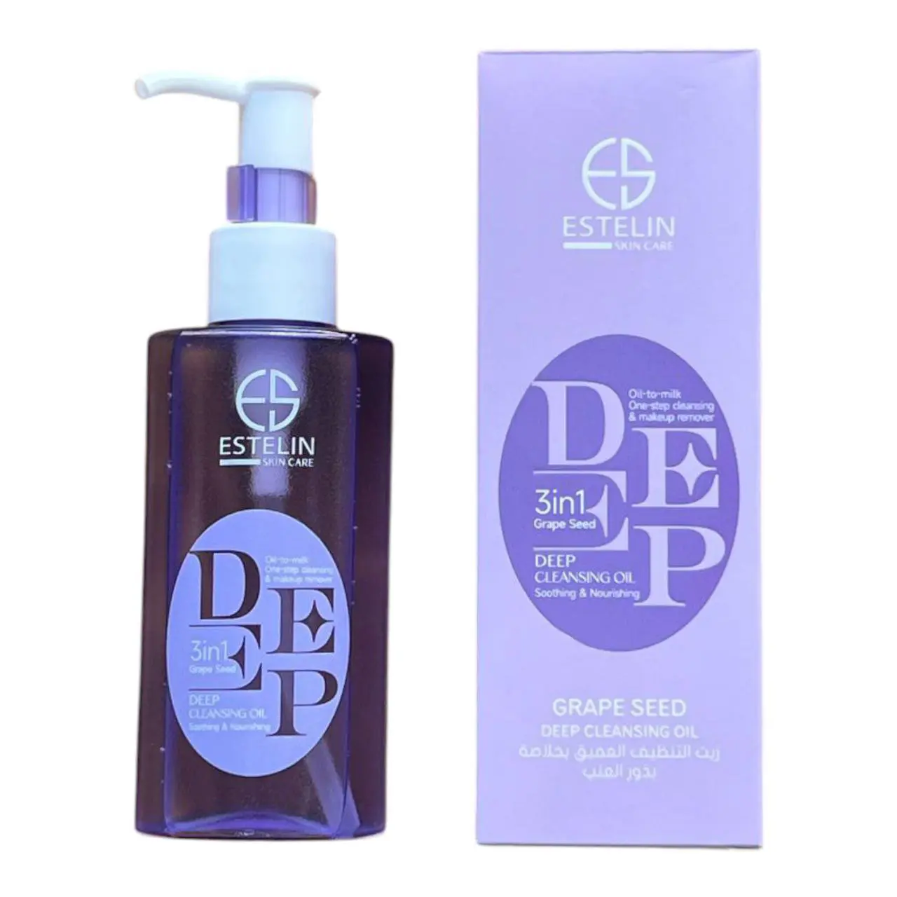 Estlin-Grape-Seed-Facial-Cleansing-Oil-130-ml002 روغن پاک کننده صورت هسته انگور استلین