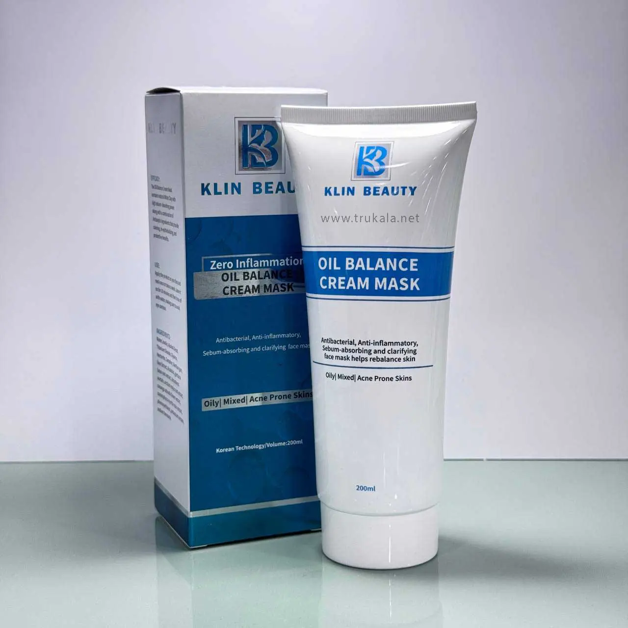 کرم ماسک گیاهی کنترل چربی کلین بیوتی