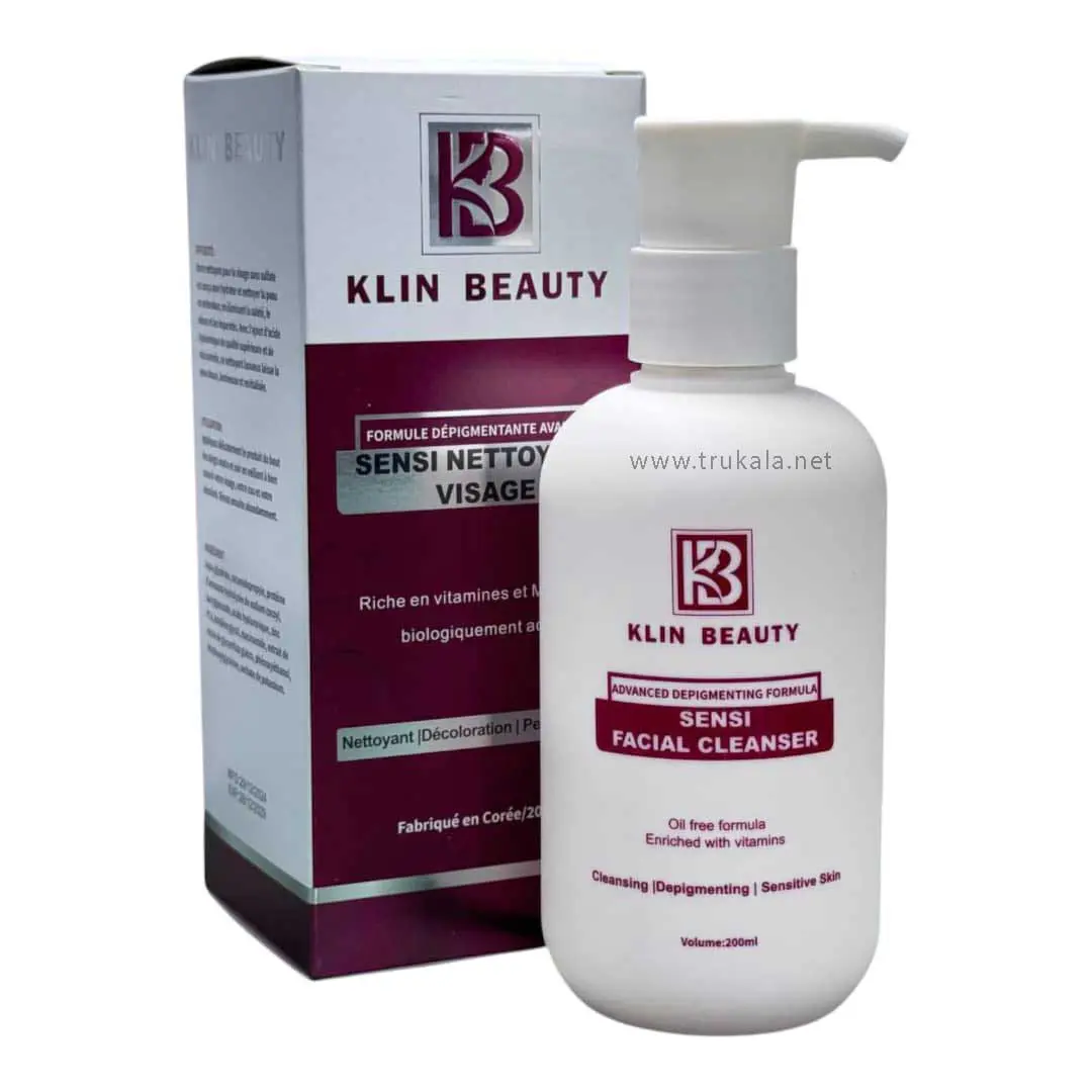 SENSI-FACIAL-CLEANSER-klin-beauty-200-ml98 ژل شستشو صورت سنسی کلین بیوتی
