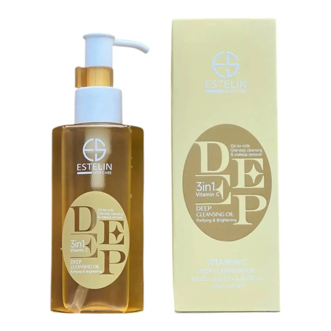 VITAMIIN C DEEP CLEANSING OIL 130 ML روغن پاک کننده صورت ویتامین سی استلین