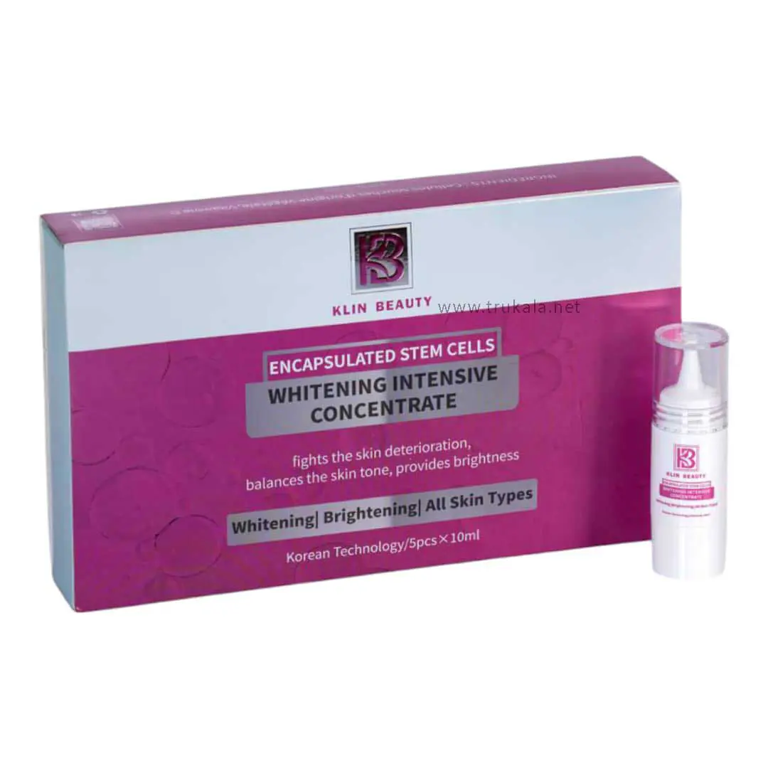 whitening-intensive-concentrate-kb-perofssional-serums-klin-beauty-3 ویال سفید کننده سلول های بنیادی کلین بیوتی