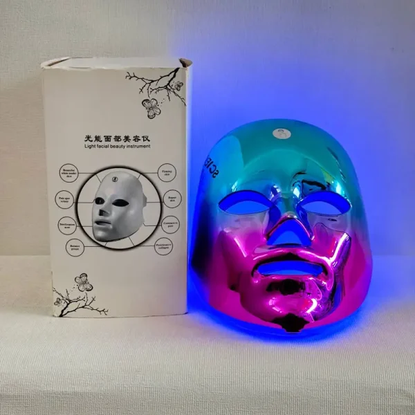 ماسک نقابی نوردرمانی شارژی لمسی